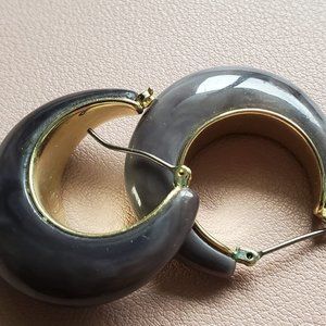 Pre-Owned Ann Taylor Grey Stone Earrings